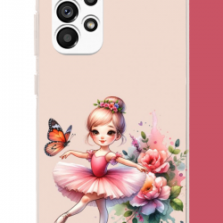 Samsung Galaxy A23 Uyumlu minik balerin2 UV Baskılı Silikon Kılıf