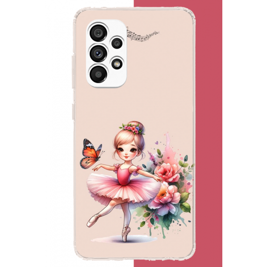 Samsung Galaxy A23 Uyumlu minik balerin2 UV Baskılı Silikon Kılıf