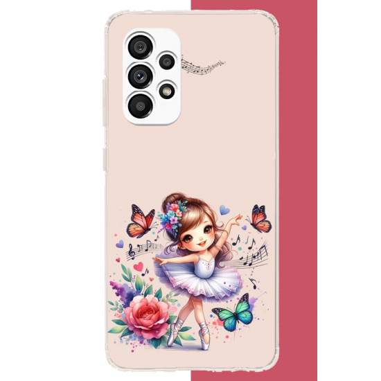 Samsung Galaxy A23 Uyumlu minik balerin3 UV Baskılı Silikon Kılıf
