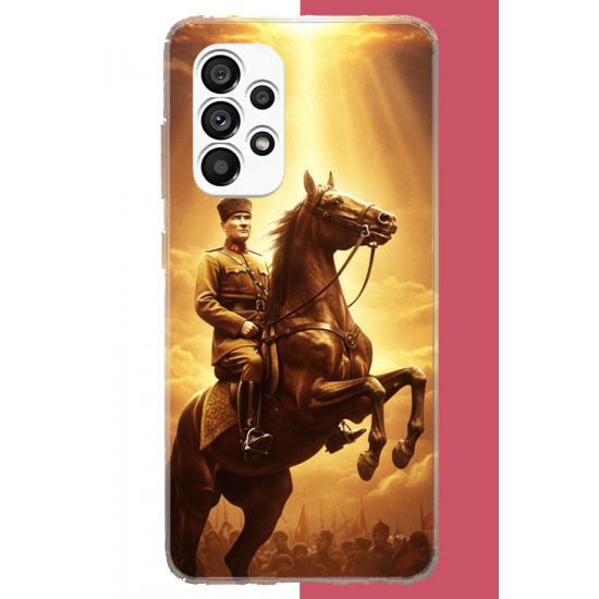 Samsung Galaxy A23 Uyumlu Atatürk5 UV Baskılı Silikon Kılıf