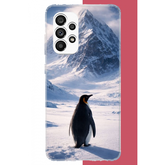 Samsung Galaxy A23 Uyumlu nihilist Penguen2 UV Baskılı Silikon Kılıf