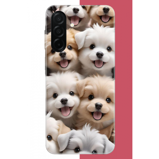 Samsung Galaxy A26 Uyumlu sevimli köpek UV Baskılı Silikon Kılıf