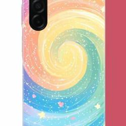 Samsung Galaxy A26 Uyumlu gökkuşağı girdap UV Baskılı Silikon Kılıf