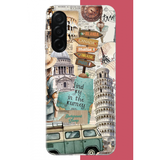 Samsung Galaxy A26 Uyumlu Travel2 UV Baskılı Silikon Kılıf