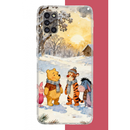 Samsung Galaxy A31 Uyumlu Winnie The Pooh2 UV Baskılı Silikon Kılıf