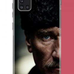 Samsung Galaxy A31 Uyumlu Atatürk4 UV Baskılı Silikon Kılıf