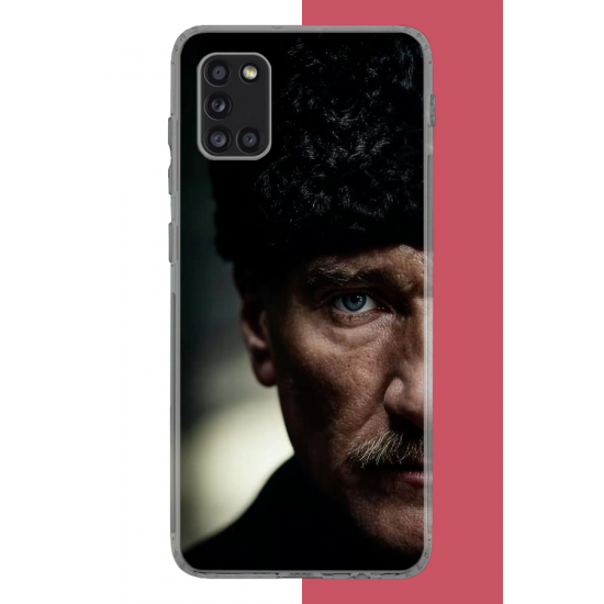 Samsung Galaxy A31 Uyumlu Atatürk4 UV Baskılı Silikon Kılıf