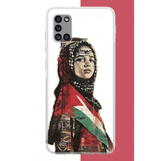 Samsung Galaxy A31 Uyumlu Filistin2 UV Baskılı Silikon Kılıf