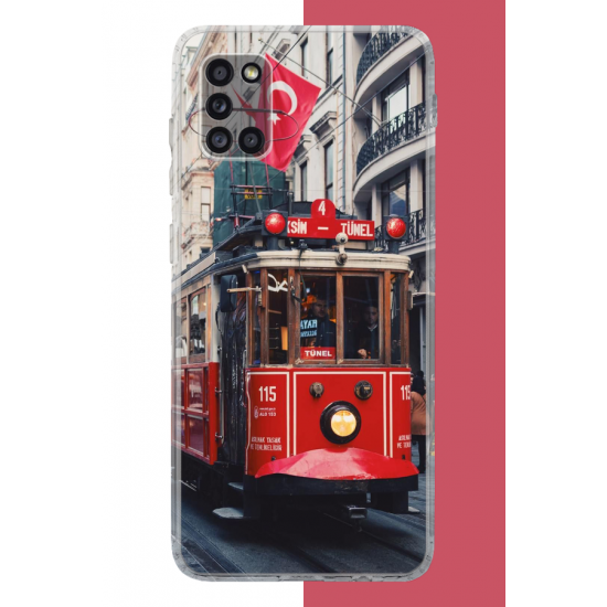 Samsung Galaxy A31 Uyumlu Taksim1 UV Baskılı Silikon Kılıf