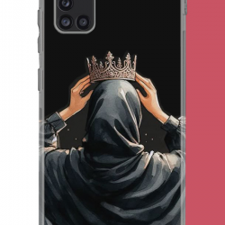 Samsung Galaxy A31 Uyumlu Taç UV Baskılı Silikon Kılıf