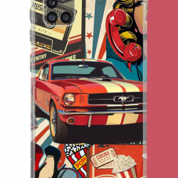 Samsung Galaxy A31 Uyumlu Retro UV Baskılı Silikon Kılıf