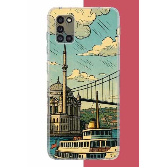 Samsung Galaxy A31 Uyumlu İstanbul UV Baskılı Silikon Kılıf