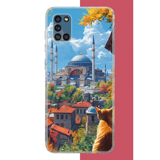Samsung Galaxy A31 Uyumlu Ayasofya1 UV Baskılı Silikon Kılıf