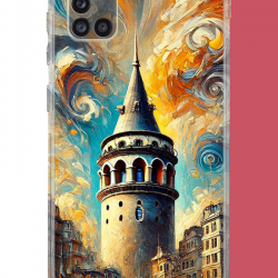 Samsung Galaxy A31 Uyumlu Galata UV Baskılı Silikon Kılıf