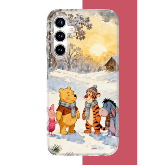 Samsung Galaxy A35 Uyumlu Winnie The Pooh2 UV Baskılı Silikon Kılıf