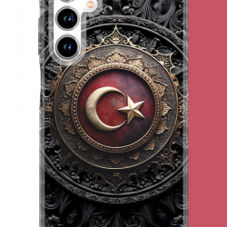 Samsung Galaxy A35 Uyumlu Türk Rozet UV Baskılı Silikon Kılıf