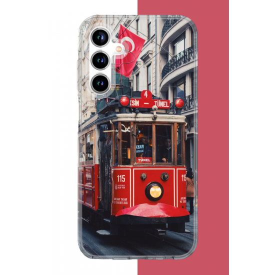 Samsung Galaxy A35 Uyumlu Taksim1 UV Baskılı Silikon Kılıf