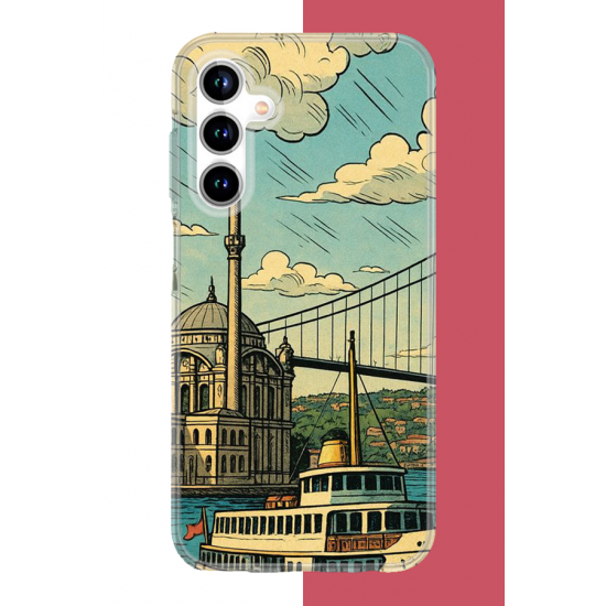 Samsung Galaxy A35 Uyumlu İstanbul UV Baskılı Silikon Kılıf