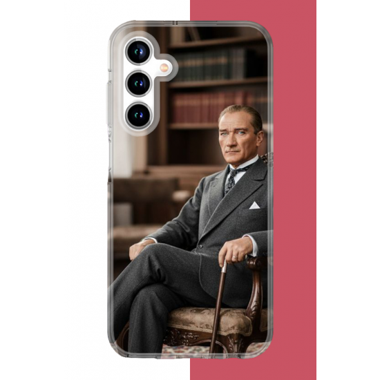Samsung Galaxy A35 Uyumlu Atatürk6 UV Baskılı Silikon Kılıf