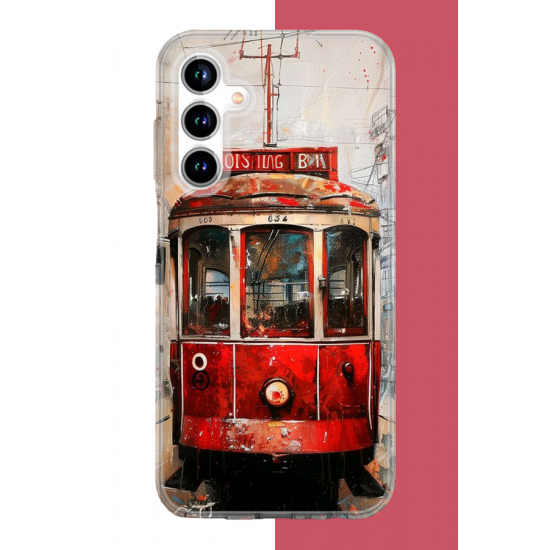 Samsung Galaxy A35 Uyumlu Taksim Tramvay UV Baskılı Silikon Kılıf