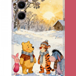 Samsung Galaxy A55 Uyumlu Winnie The Pooh2 UV Baskılı Silikon Kılıf