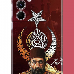 Samsung Galaxy A55 Uyumlu Abdulhamit UV Baskılı Silikon Kılıf