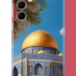 Samsung Galaxy A55 Uyumlu Kudüs3 UV Baskılı Silikon Kılıf