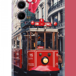Samsung Galaxy A55 Uyumlu Taksim1 UV Baskılı Silikon Kılıf