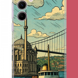 Samsung Galaxy A55 Uyumlu İstanbul UV Baskılı Silikon Kılıf