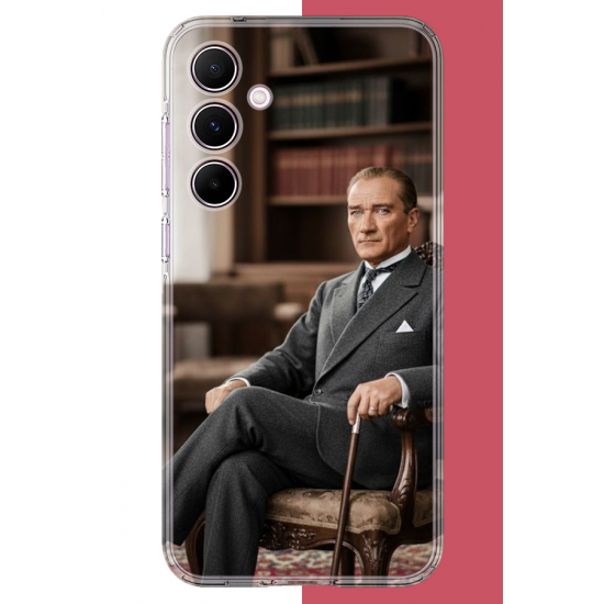Samsung Galaxy A55 Uyumlu Atatürk6 UV Baskılı Silikon Kılıf Samsung Galaxy A55 Uyumlu Atatürk6 UV Baskılı Silikon Kılıf