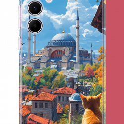 Samsung Galaxy A55 Uyumlu Ayasofya1 UV Baskılı Silikon Kılıf