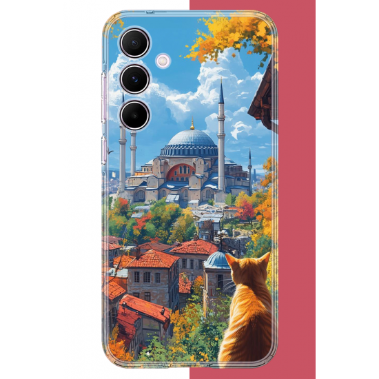 Samsung Galaxy A55 Uyumlu Ayasofya1 UV Baskılı Silikon Kılıf