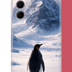 Samsung Galaxy A55 Uyumlu nihilist Penguen2 UV Baskılı Silikon Kılıf