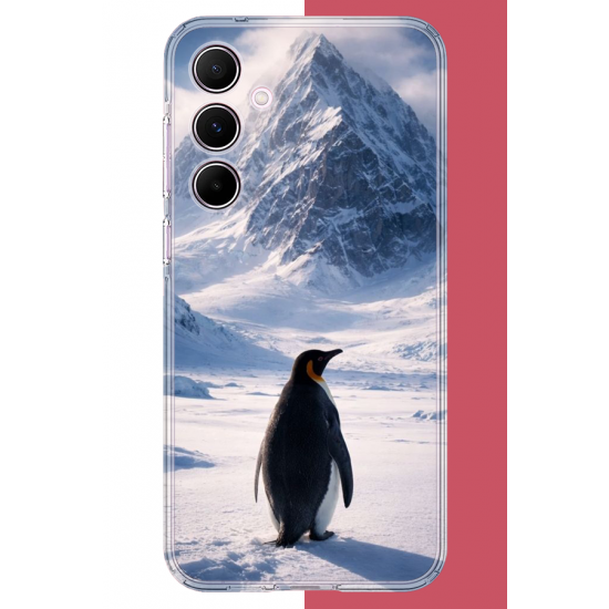 Samsung Galaxy A55 Uyumlu nihilist Penguen2 UV Baskılı Silikon Kılıf