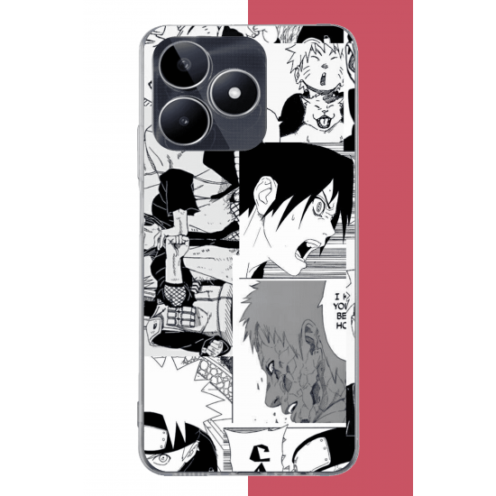 Realme C53 Uyumlu naruto kolaj2 UV Baskılı Silikon Kılıf