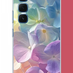 Infinix Hot 60-60i Uyumlu renkli çiçek2.jpeg UV Baskılı Silikon Kılıf