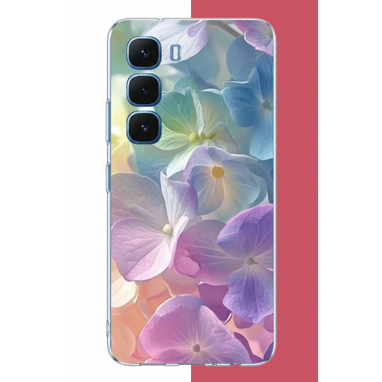 Infinix Hot 60-60i Uyumlu renkli çiçek2.jpeg UV Baskılı Silikon Kılıf