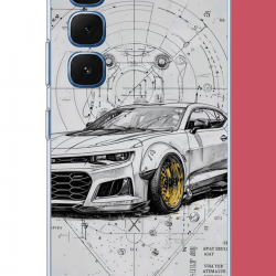 Infinix Hot 60-60i Uyumlu camaro UV Baskılı Silikon Kılıf