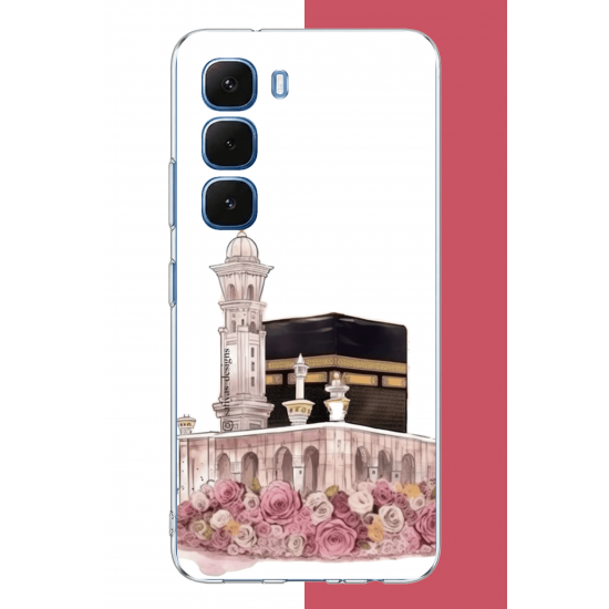 Infinix Hot 60-60i Uyumlu çiçekli kabe.jpeg UV Baskılı Silikon Kılıf