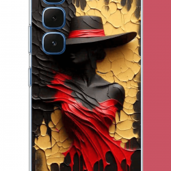 Infinix Hot 60-60i Uyumlu gölgedeki kadın UV Baskılı Silikon Kılıf