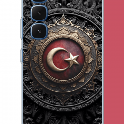 Infinix Hot 60-60i Uyumlu Türk Rozet UV Baskılı Silikon Kılıf