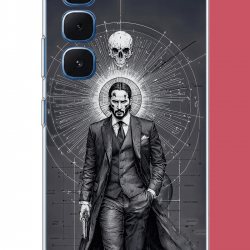 Infinix Hot 60-60i Uyumlu baba yaga UV Baskılı Silikon Kılıf