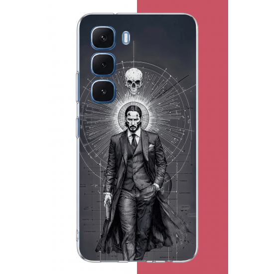 Infinix Hot 60-60i Uyumlu baba yaga UV Baskılı Silikon Kılıf