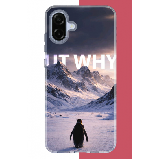 Samsung Galaxy A07 Uyumlu Nihilist Penguen UV Baskılı Silikon Kılıf