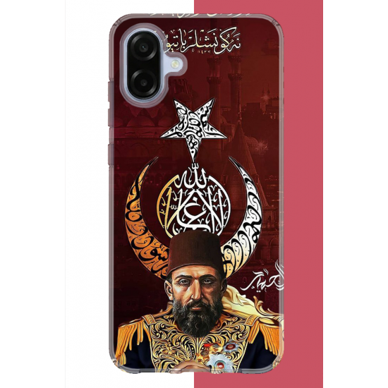 Samsung Galaxy A07 Uyumlu Abdulhamit UV Baskılı Silikon Kılıf