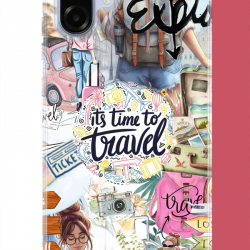 Samsung Galaxy A07 Uyumlu Travel3 UV Baskılı Silikon Kılıf