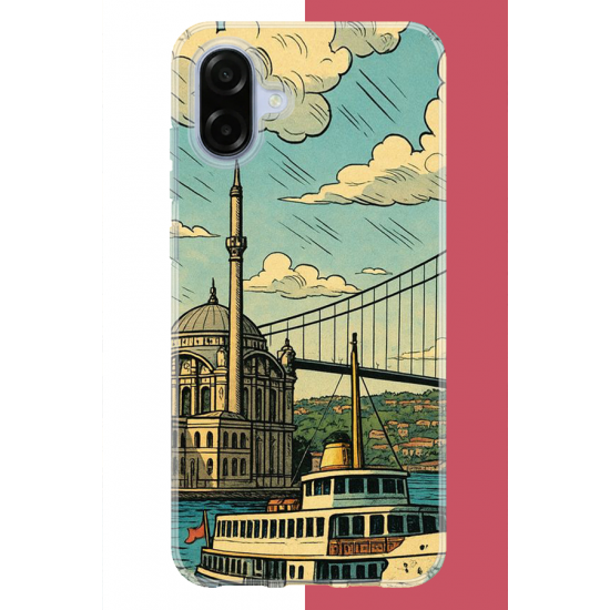 Samsung Galaxy A07 Uyumlu İstanbul UV Baskılı Silikon Kılıf