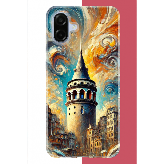 Samsung Galaxy A07 Uyumlu Galata UV Baskılı Silikon Kılıf