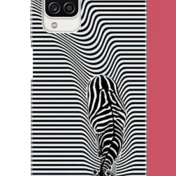 Samsung Galaxy A12-M12 Uyumlu Abstract zebra UV Baskılı Silikon Kılıf