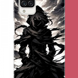 Samsung Galaxy A12-M12 Uyumlu karanlık gölge anime karakter UV Baskılı Silikon Kılıf